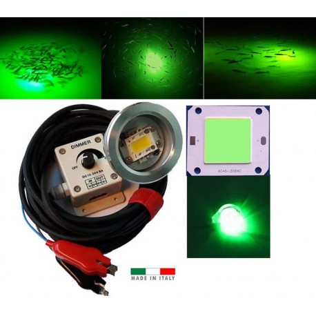 Lampada per calamari-led verde (1x50W  lm.7000)